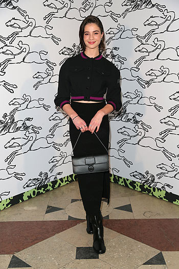 Lisa-Marie Koroll am 29.02.2024 beim Longchamp University Event im Münchner Künstlerhaus am Lenbachplatz ( (©Foto: Gisela Schober/Getty Images/ PR für Longchamp)